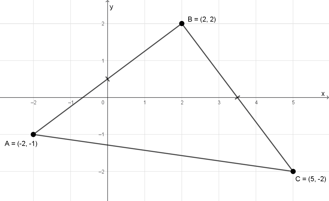 Ejercicio distancia entre puntos: demostrar que tres puntos son vértices de un triángulo isósceles. Ejercicio distancia entre puntos: demostrar que tres puntos son vértices de un triángulo isósceles.